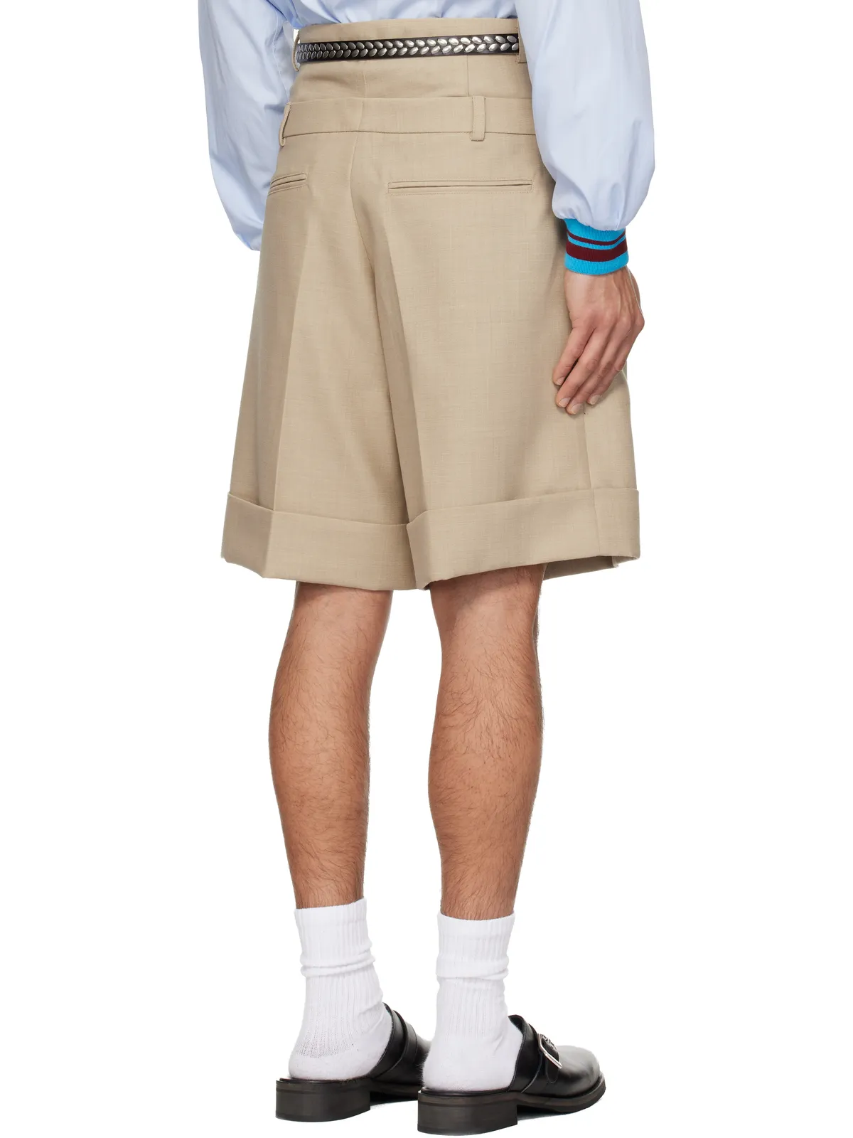 EGONlab Double Waist ウール ショートパンツ - 画像3