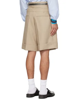 EGONlab Double Waist ウール ショートパンツ - サムネイル3