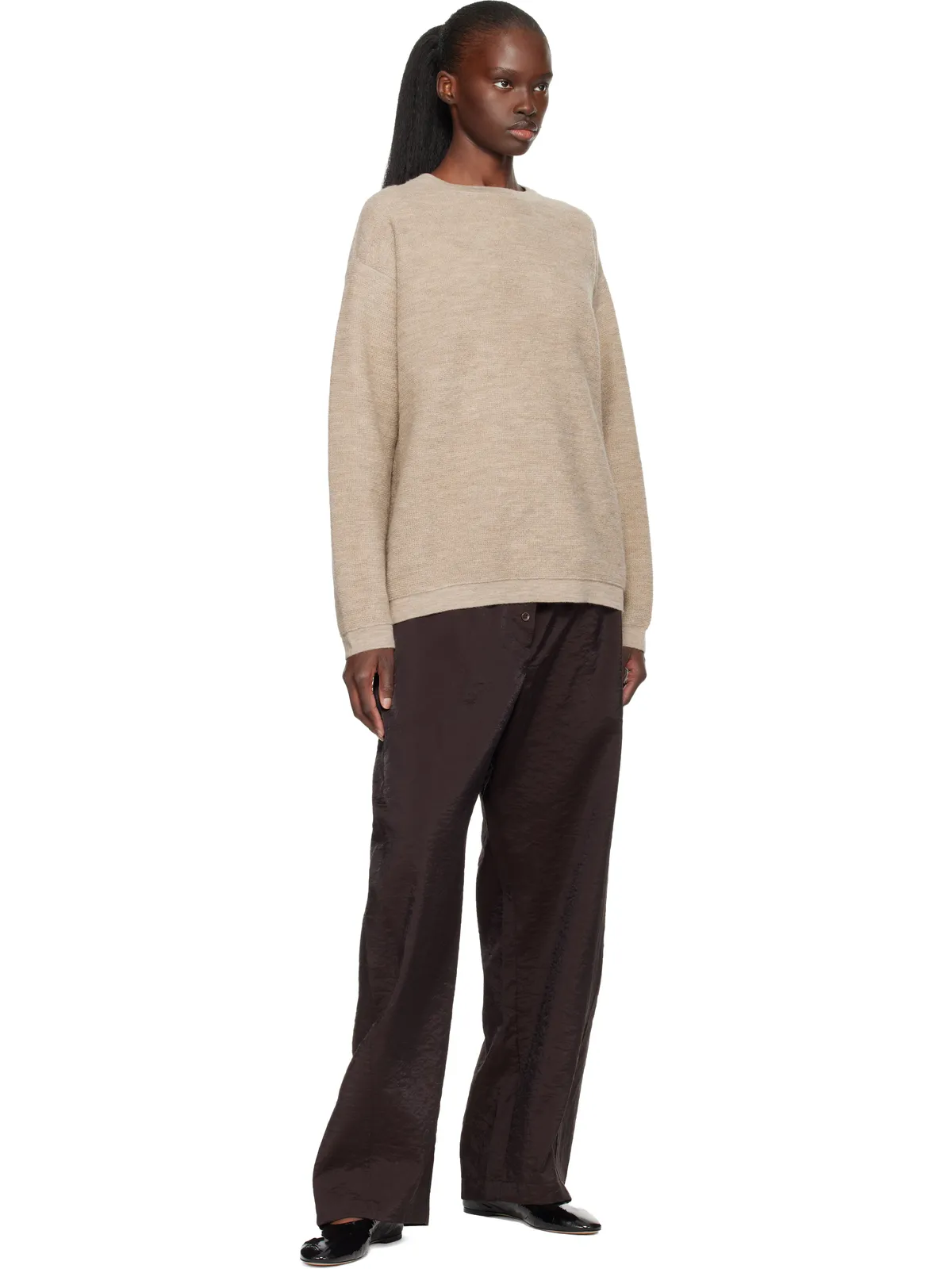 Lauren Manoogian Fine Terry クルーネックセーター - 画像4