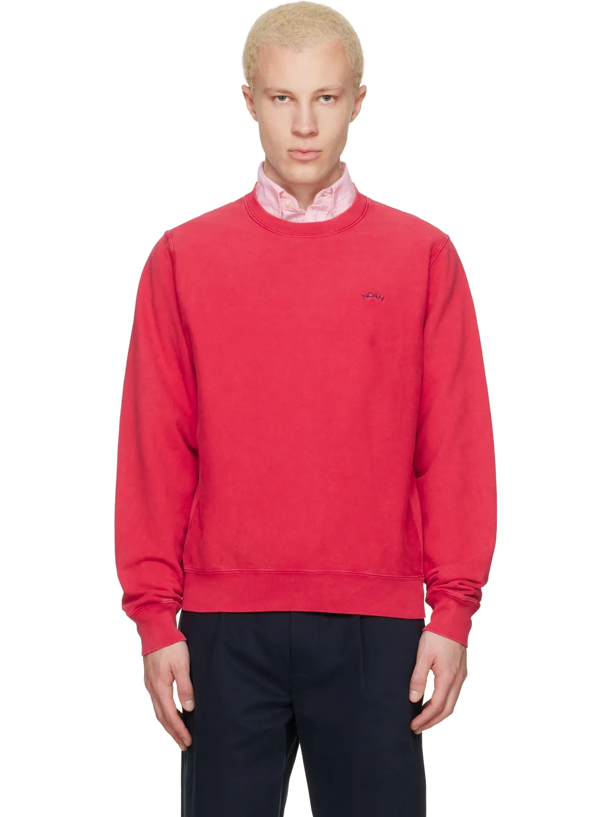 Noah NYC Salt Wash Classic クルーネック スウェットシャツ - 画像1
