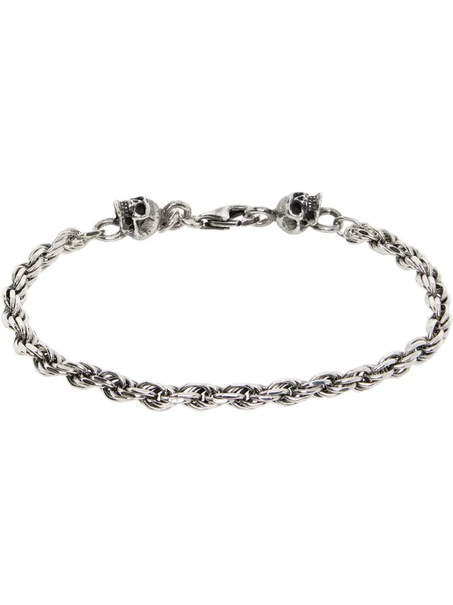 Emanuele Bicocchi Emanuele Bicocchi SSENSE限定 Skulls ロープチェーン ブレスレットの商品画像