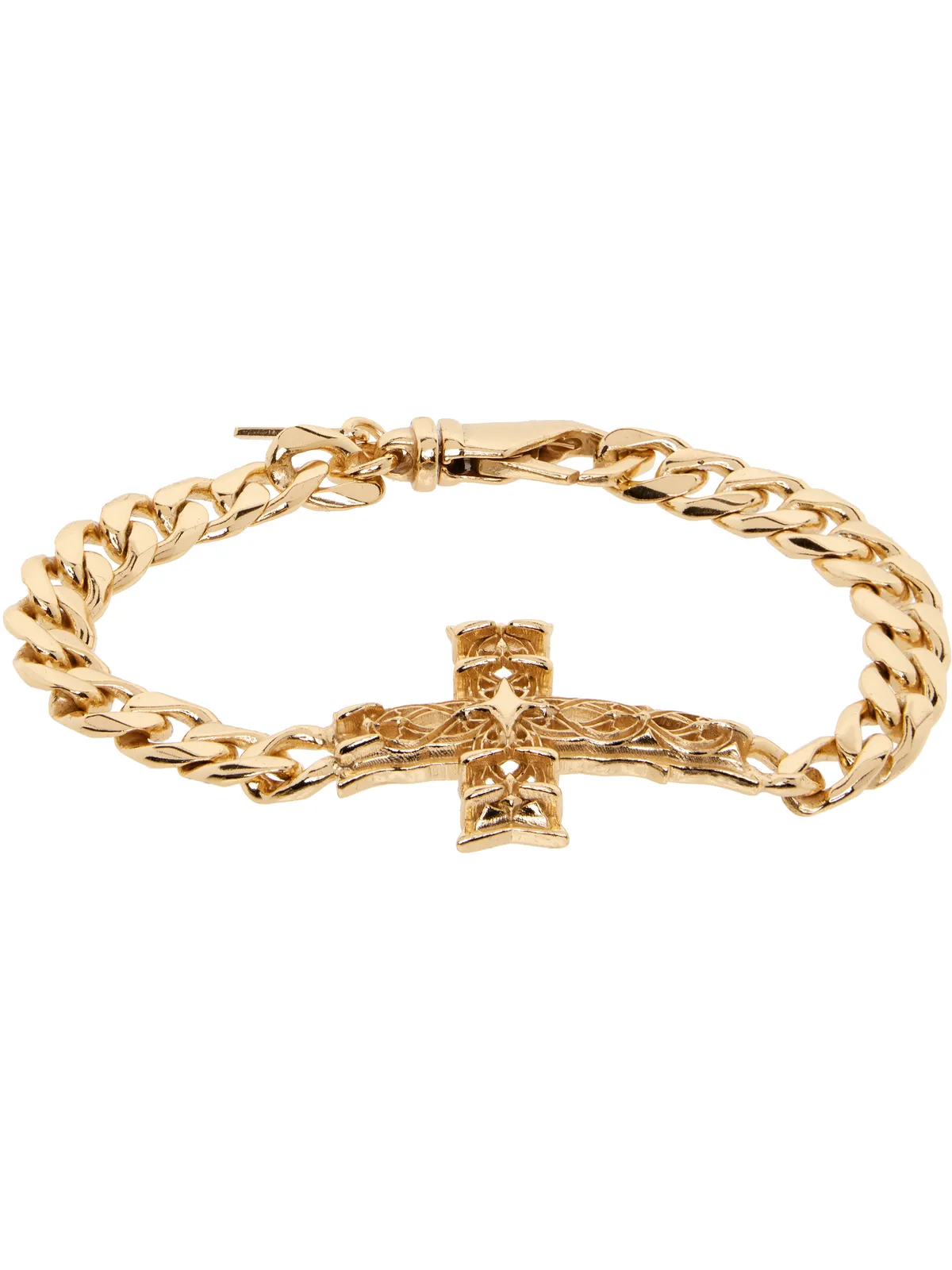 Emanuele Bicocchi Edge Chain Notre-Dame Cross ブレスレット - 画像1