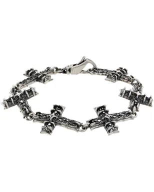 Emanuele Bicocchi Large Multi Notre-Dame Cross ブレスレット - サムネイル1