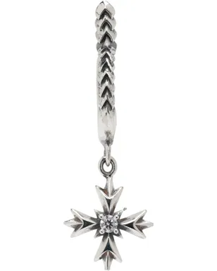 Emanuele Bicocchi Crest & Crystal シングル フープピアス - サムネイル1