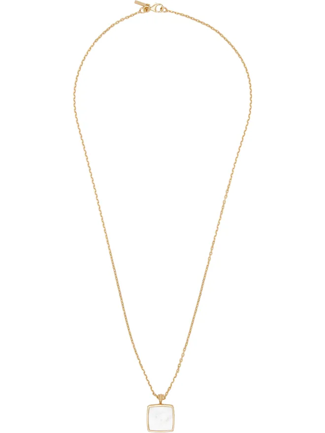 Emanuele Bicocchi Emanuele Bicocchi Amulet スクエア マザーオブパール ネックレスの商品画像