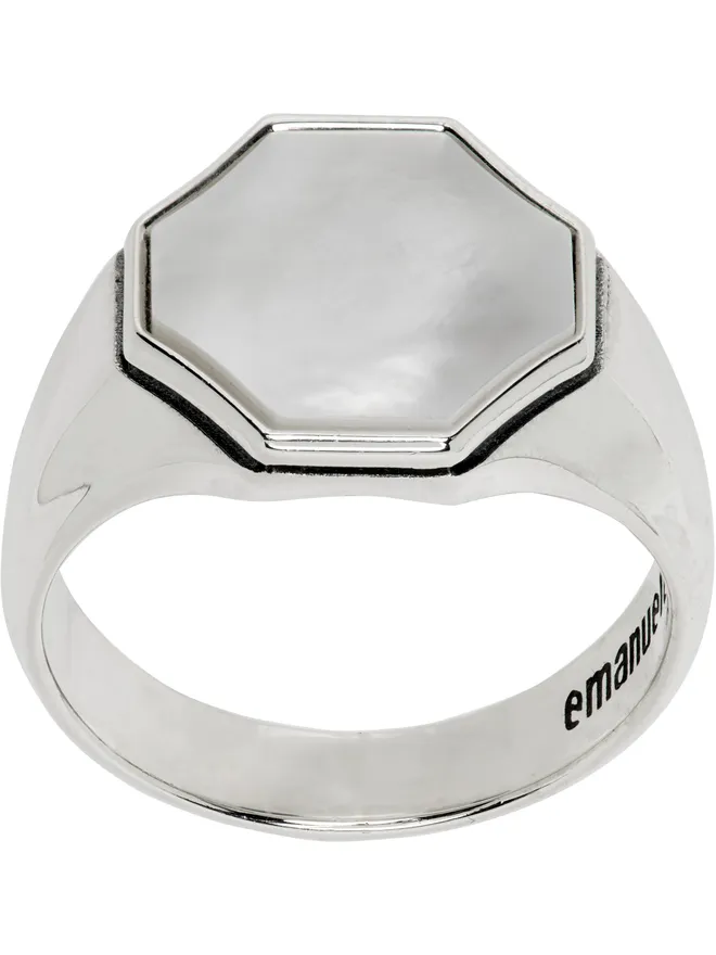 Emanuele Bicocchi Emanuele Bicocchi Signet Flourish リングの商品画像