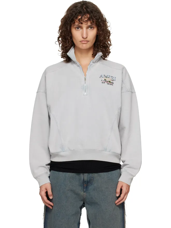 AMIRI AMIRI 'Hopes & Dreams' ハーフジップ クルー プルオーバーの商品画像