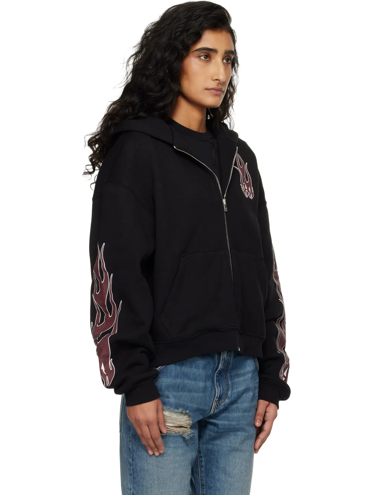 AMIRI Flames ジップフーディ - 画像2