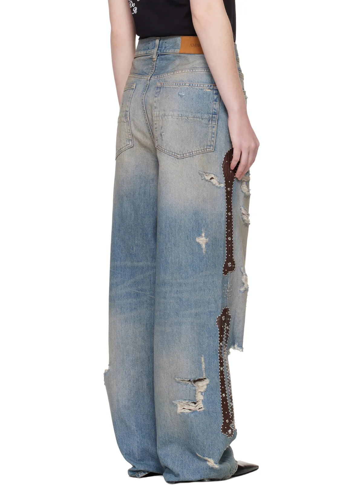 AMIRI Bones Studded ジーンズ - 画像3