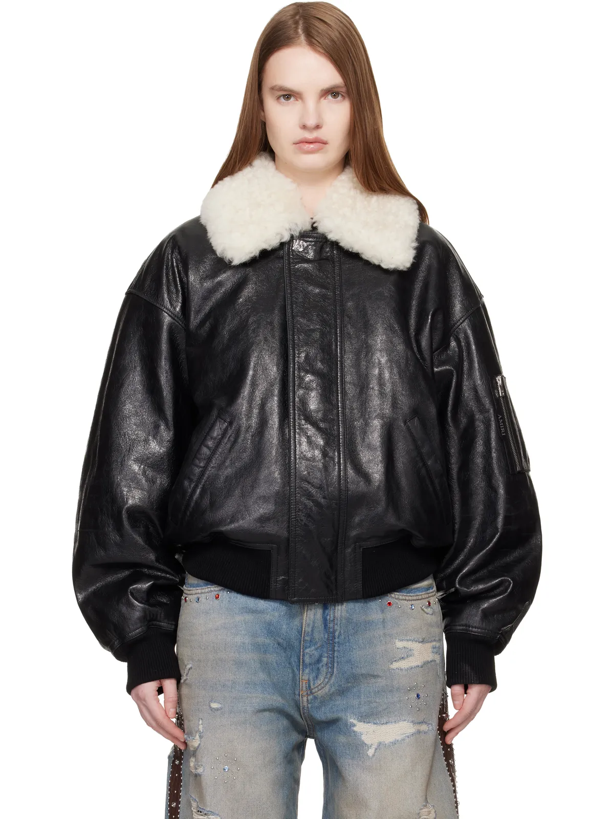 AMIRI MA Quad レザー ボンバージャケット - 画像1