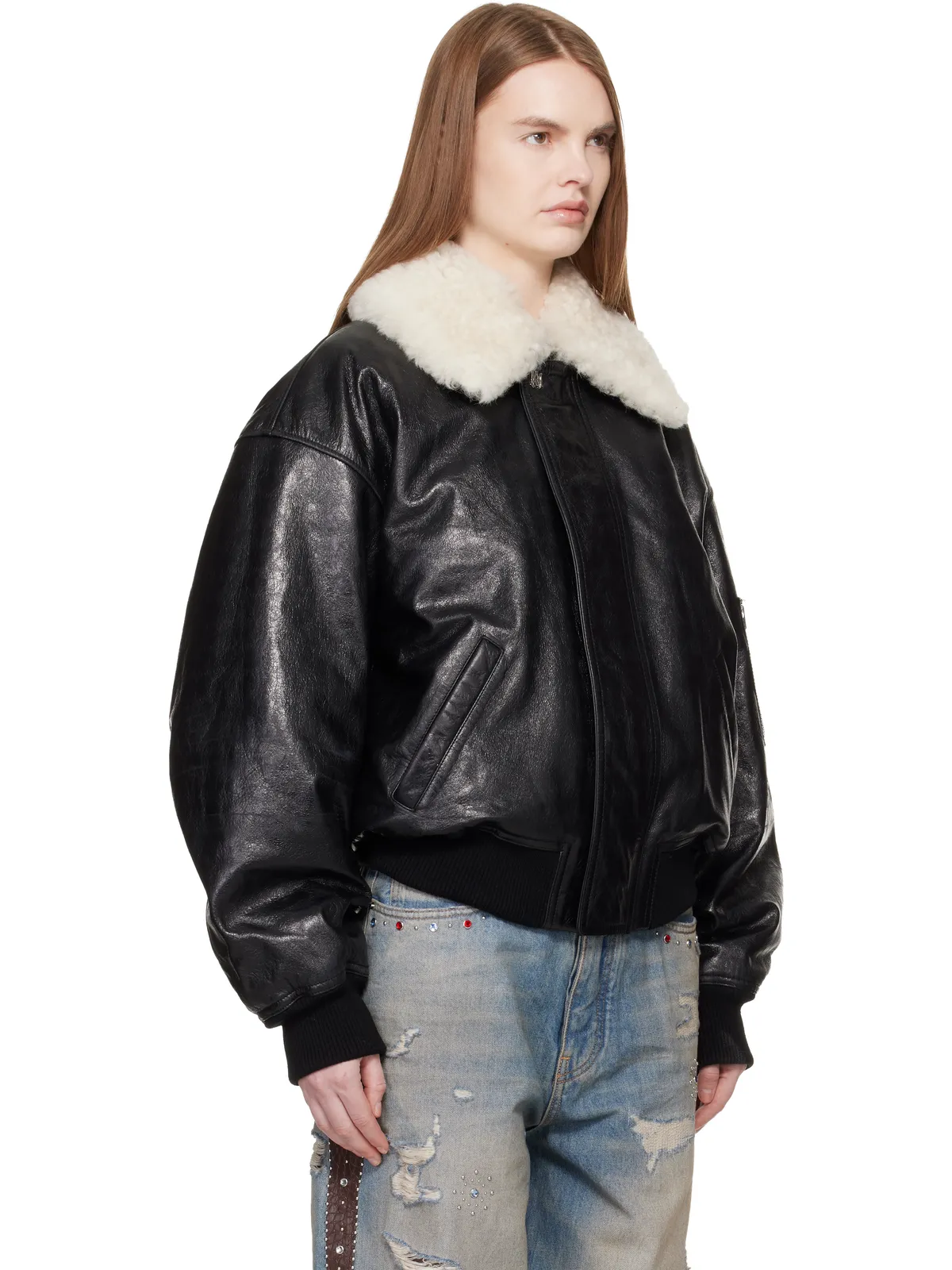 AMIRI MA Quad レザー ボンバージャケット - 画像2