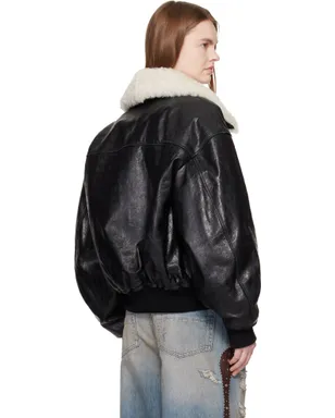 AMIRI MA Quad レザー ボンバージャケット - サムネイル3