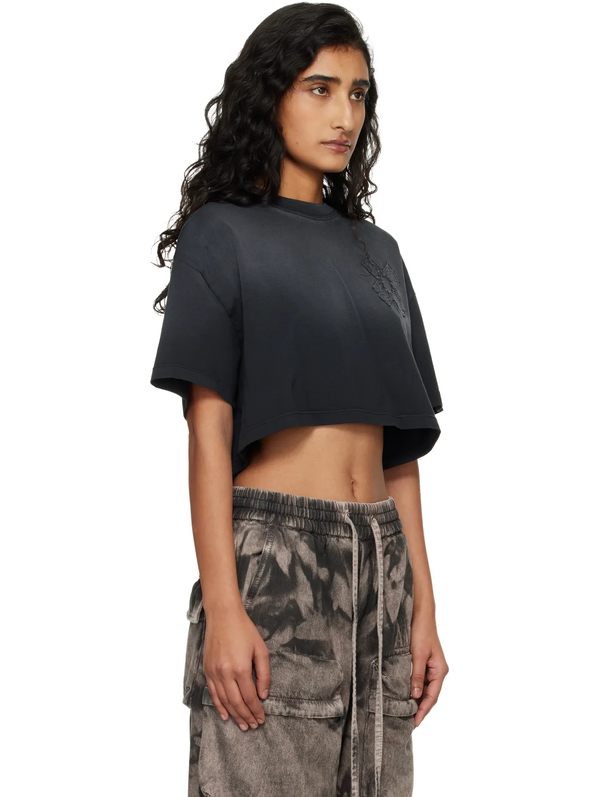 AMIRI MA Quad クロップド Tシャツ - 画像2