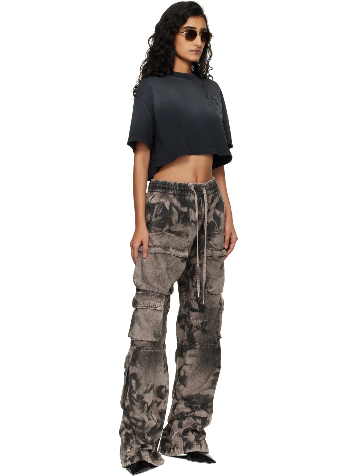AMIRI MA Quad クロップド Tシャツ - 画像4
