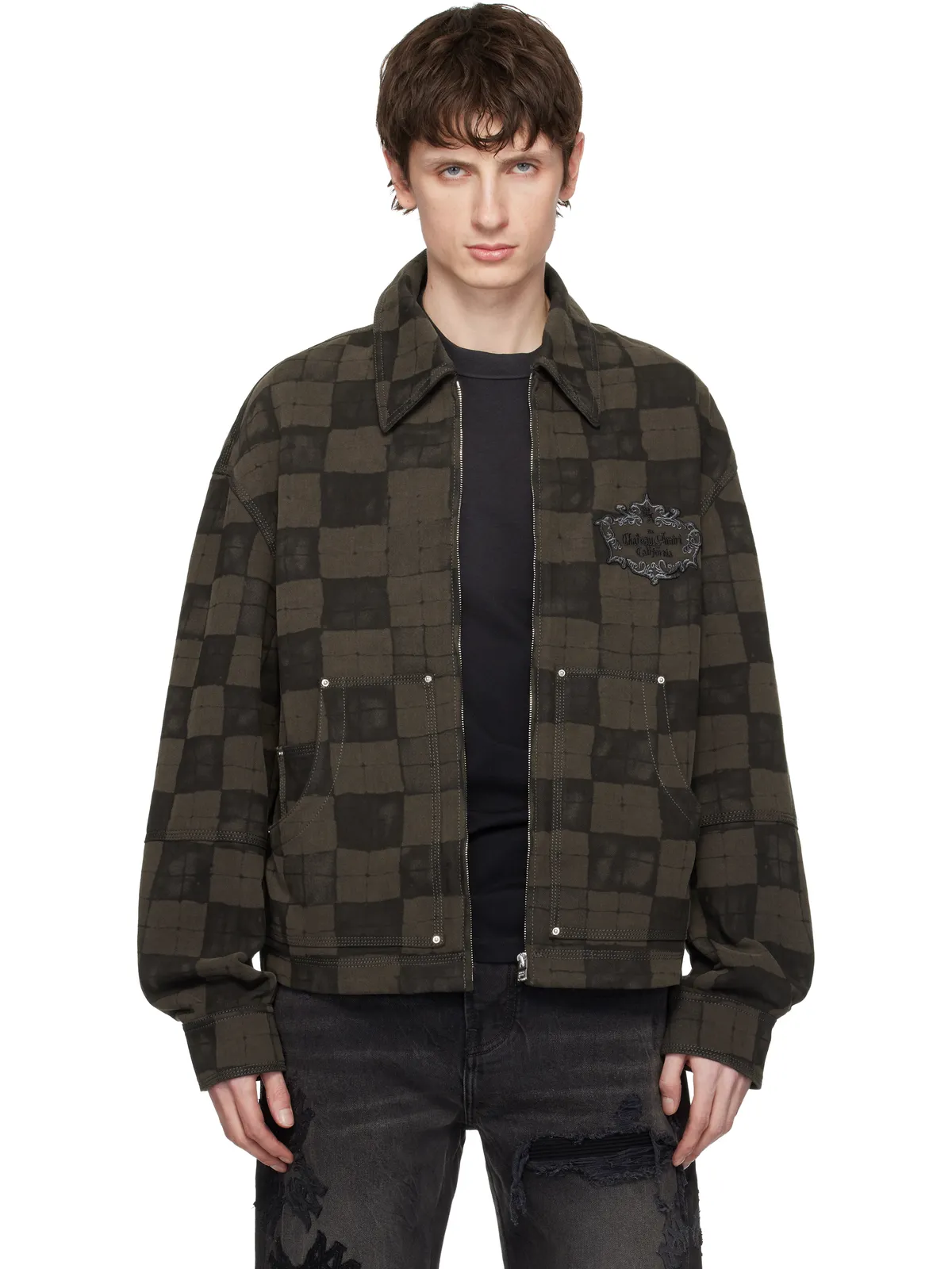 AMIRI Chateau Crest デニムジャケット - 画像1