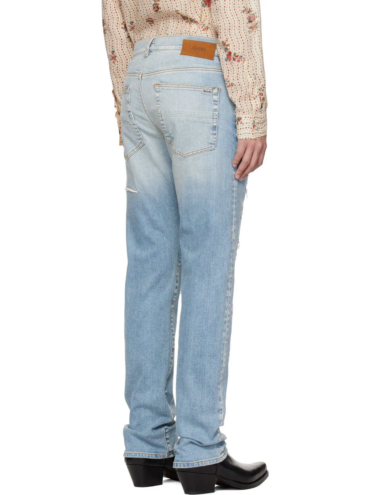 AMIRI 'AMIRI' Repaired スリムジーンズ - 画像3