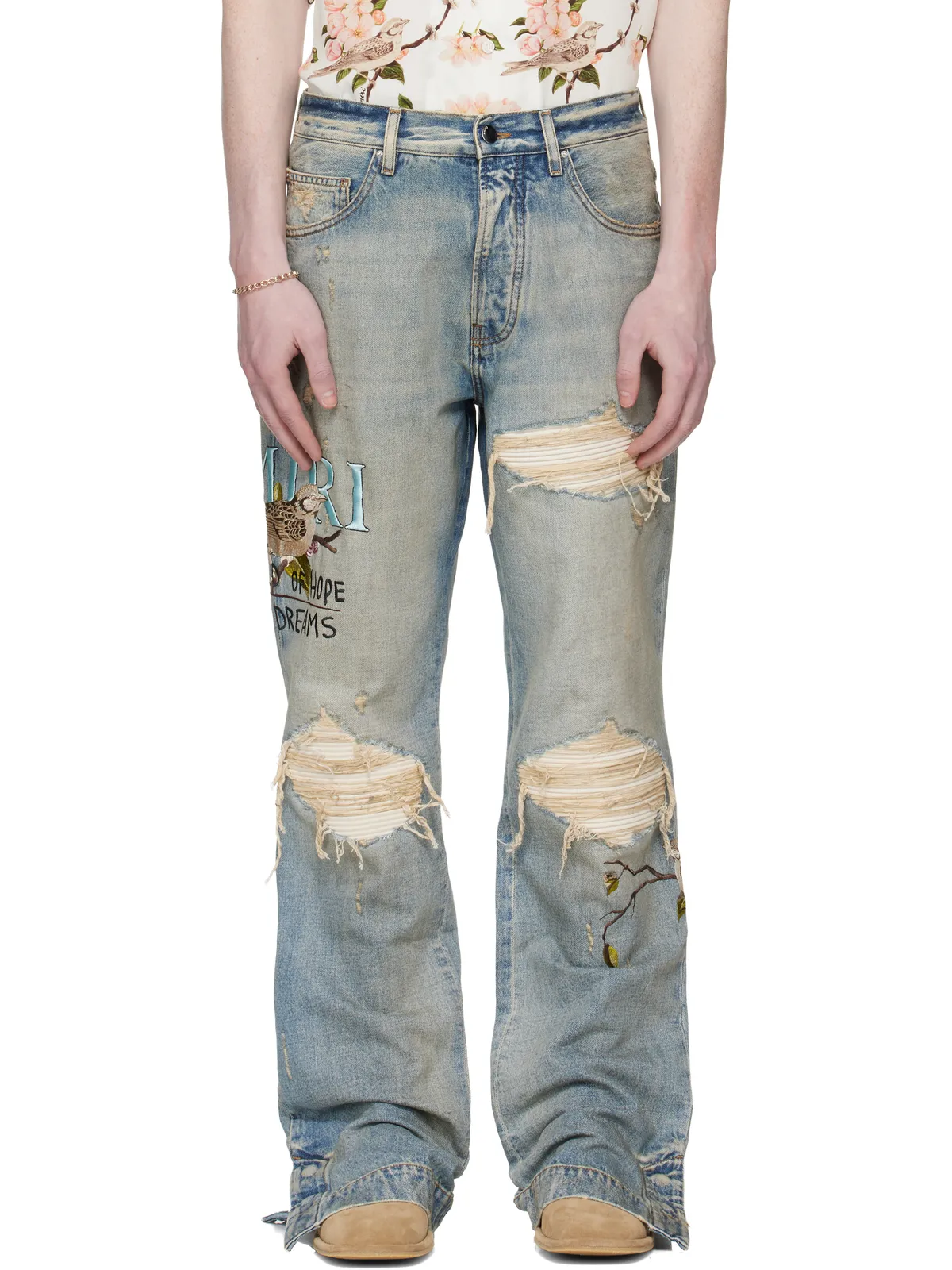 AMIRI Chateau MX1 Straight フレアジーンズ - 画像1