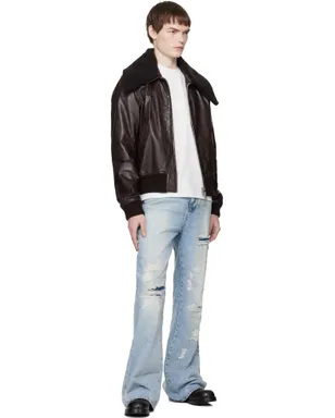 AMIRI ディストレス ブーツカット ジーンズ - サムネイル4