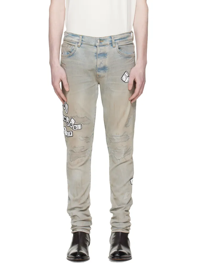 AMIRI AMIRI Domino Appliqué スキニージーンズの商品画像