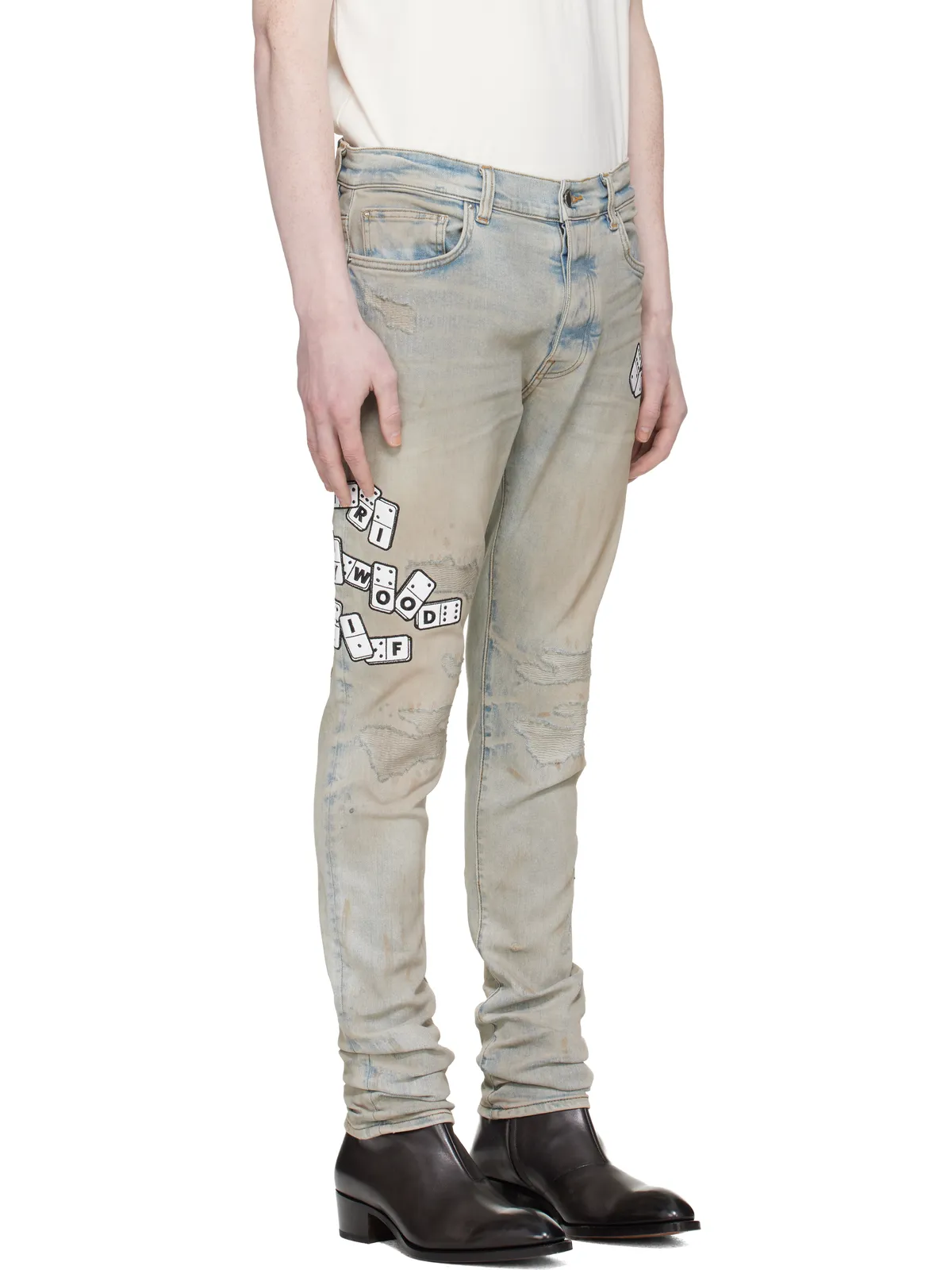 AMIRI Domino Appliqué スキニージーンズ - 画像2