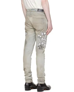 AMIRI Domino Appliqué スキニージーンズ - サムネイル3