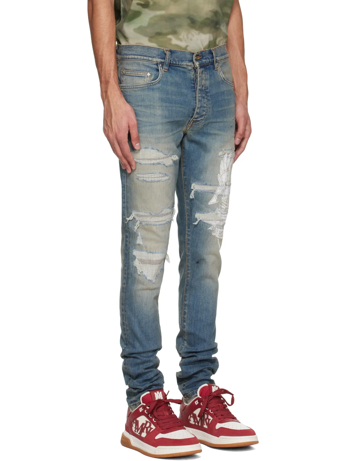AMIRI AMIRI Eagle Repair スキニージーンズ - 画像2
