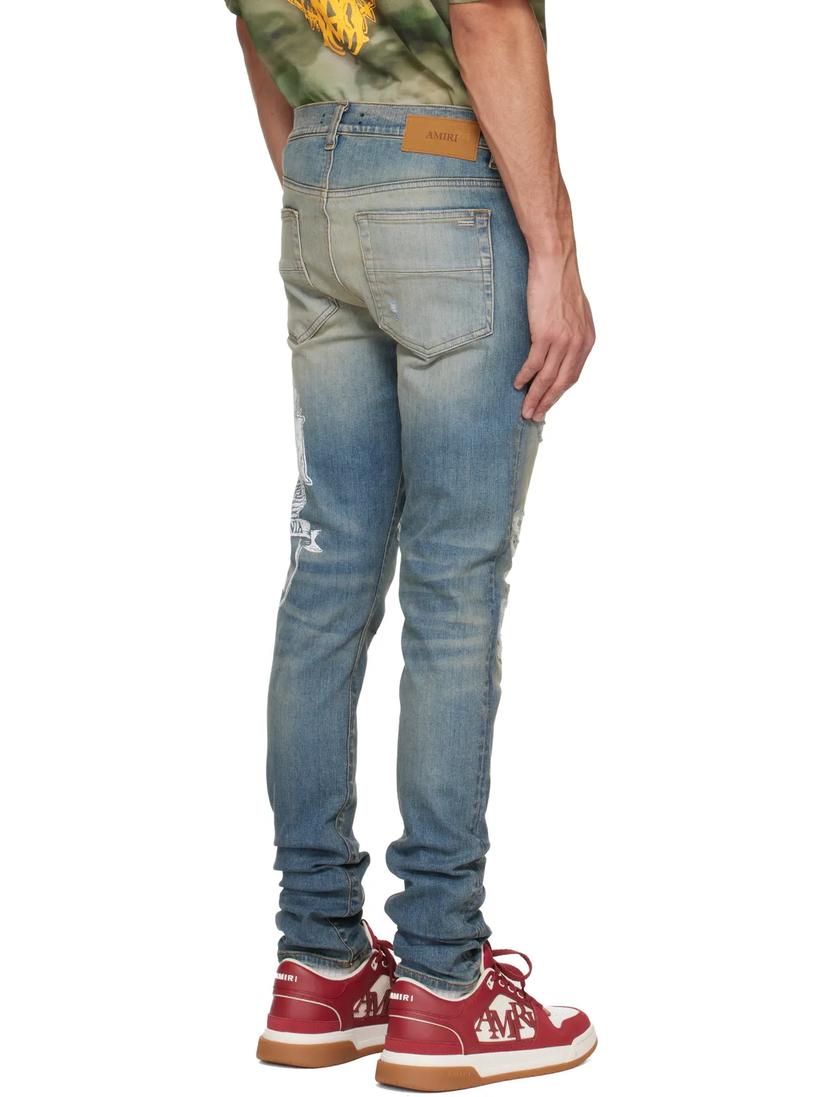 AMIRI AMIRI Eagle Repair スキニージーンズ - 画像3