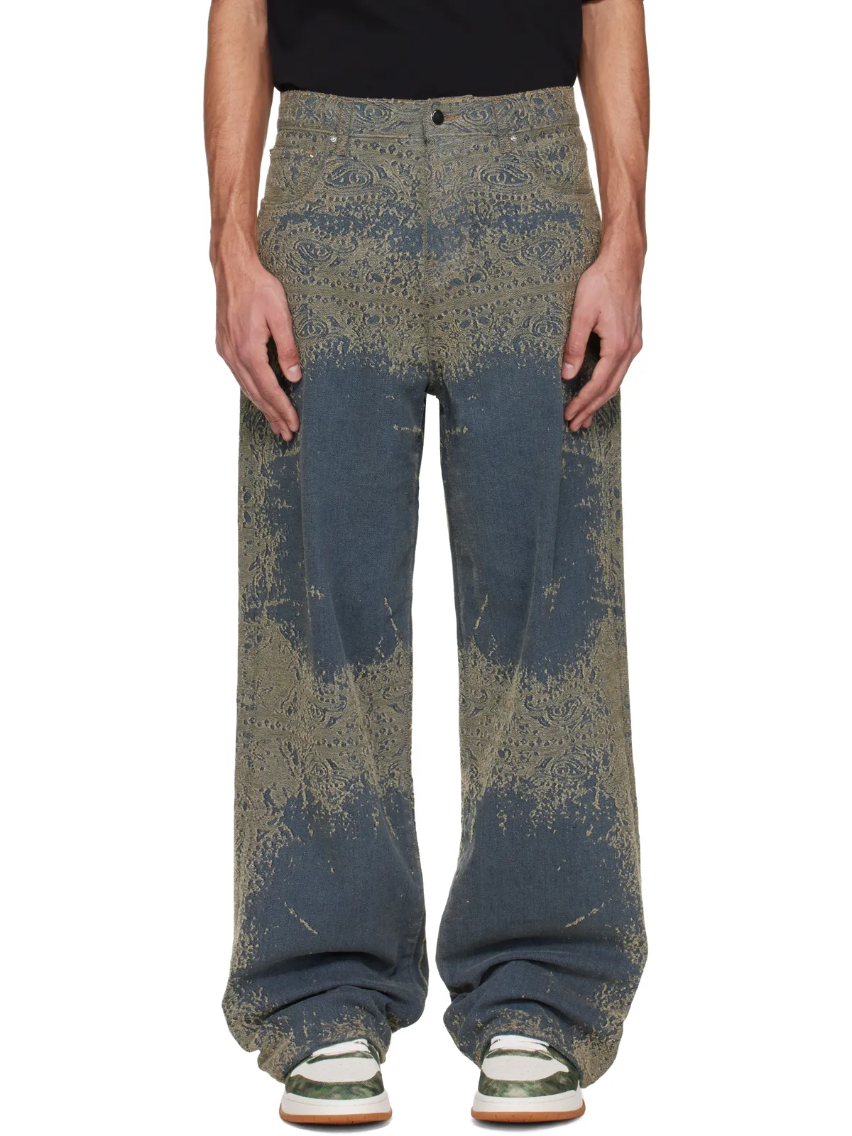 AMIRI Faded Bandana バギージーンズ - 画像1