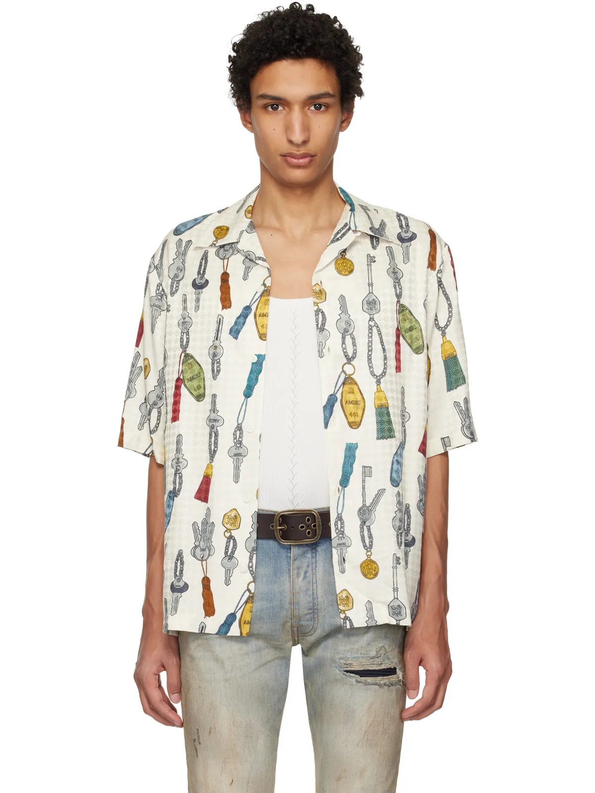 AMIRI Keys キャンプシャツ - 画像1