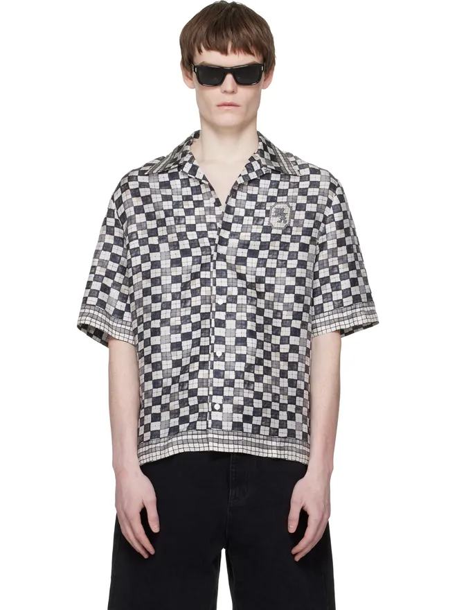 AMIRI AMIRI MA ブロックチェック ボウリングシャツの商品画像