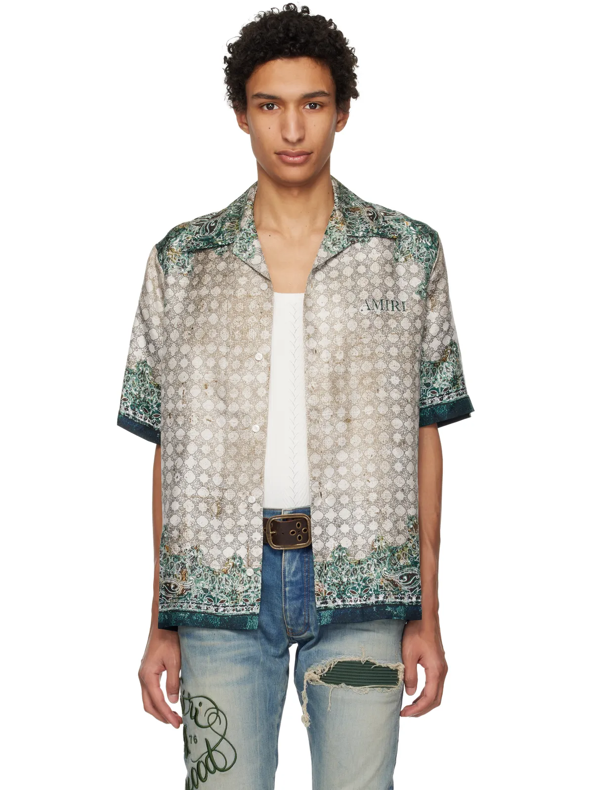 AMIRI Bandana ボウリングシャツ - 画像1