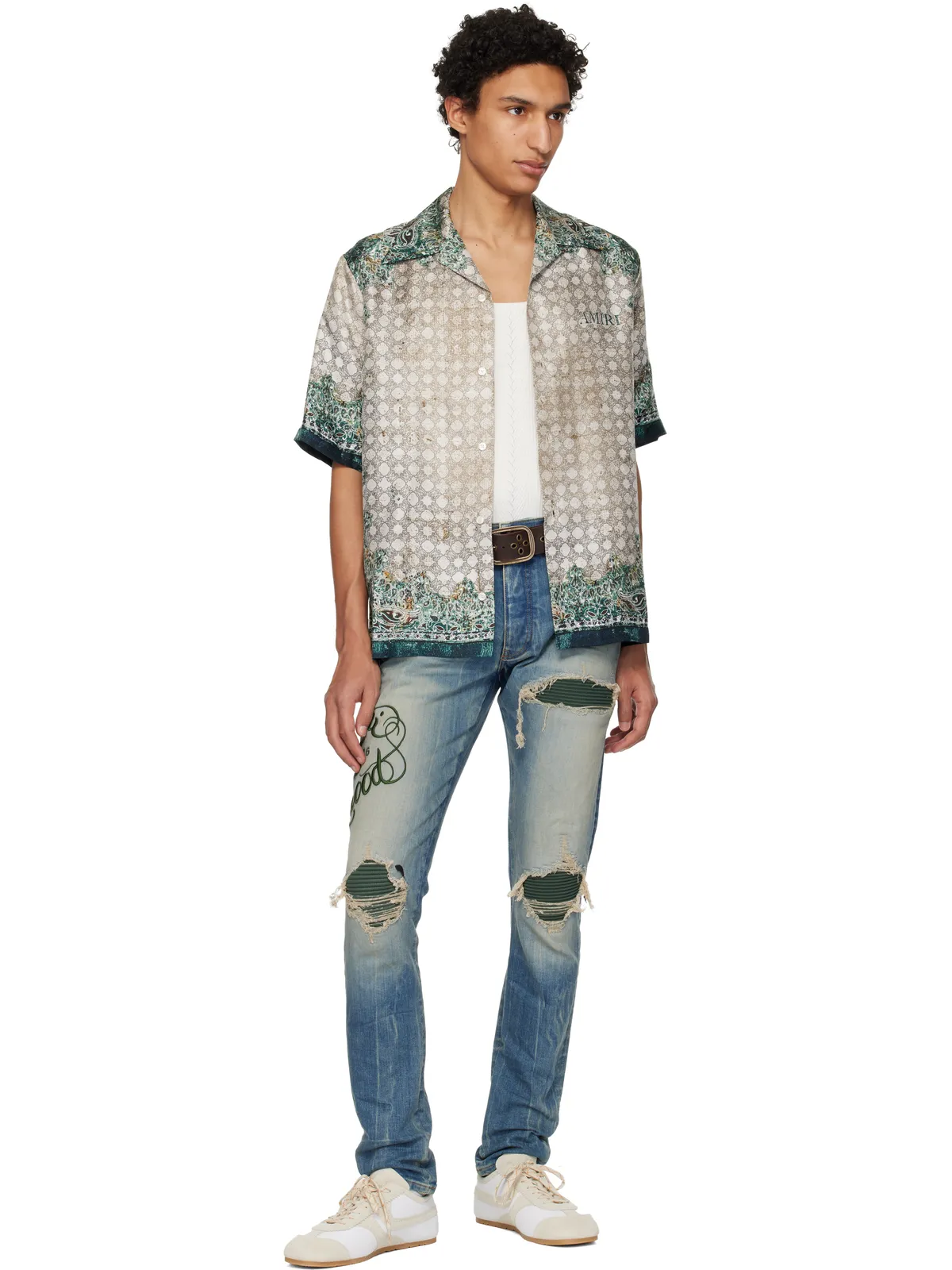 AMIRI Bandana ボウリングシャツ - 画像4