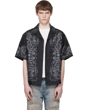 AMIRI Bandana Paint オーバーサイズ ボウリングシャツ - サムネイル1