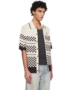 AMIRI ブロックチェック メッシュ シャツ - サムネイル2