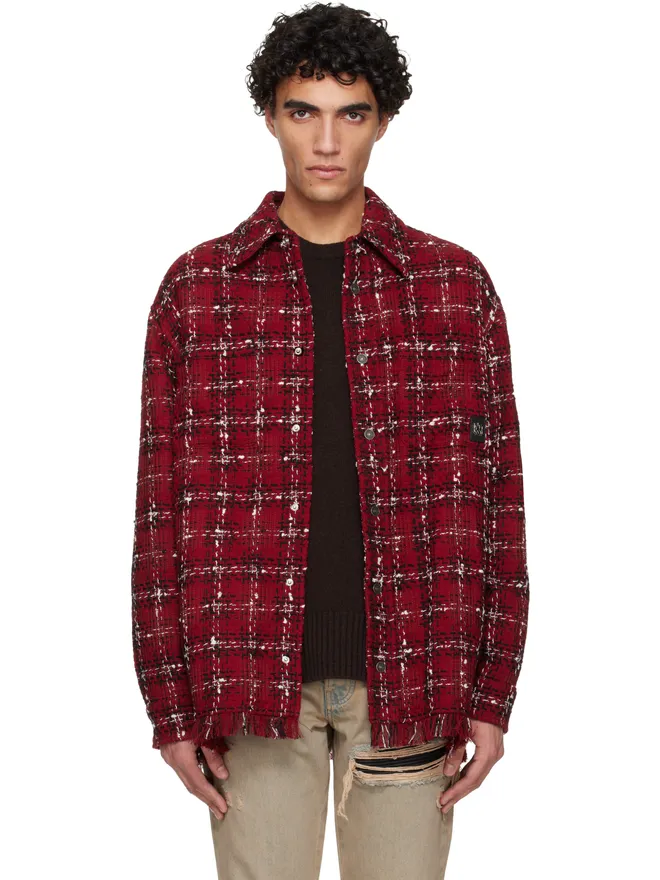 AMIRI AMIRI ツイード フランネル オーバーシャツの商品画像