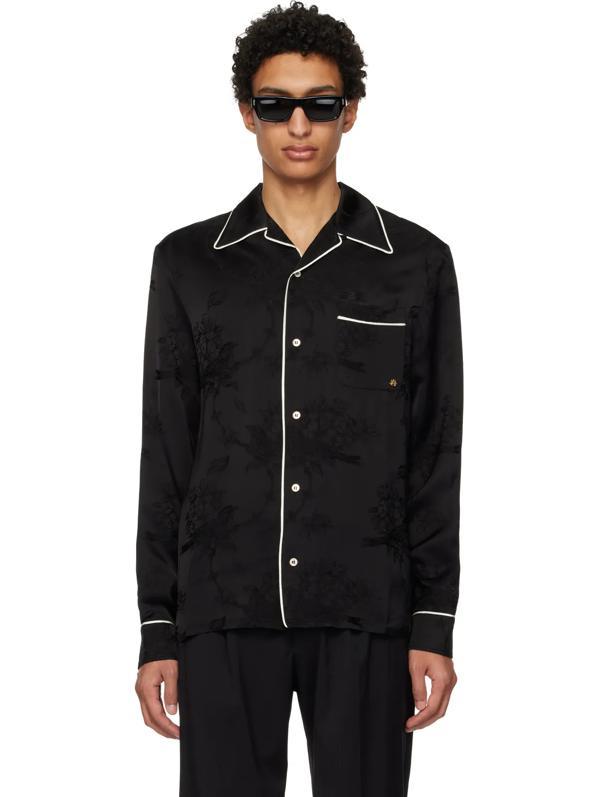 AMIRI フローラル ジャカード シャツ - 画像1