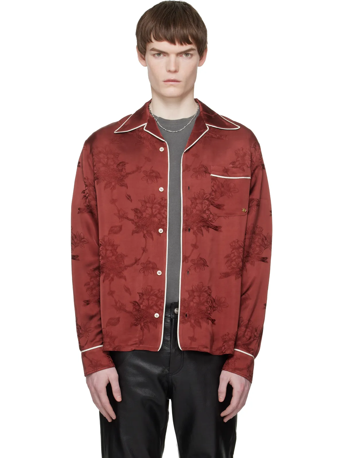 AMIRI Floral ジャカード パジャマシャツ - 画像1