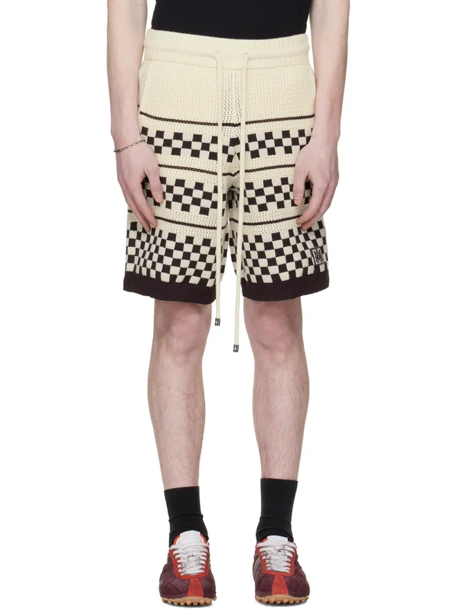 AMIRI AMIRI ブロックチェック メッシュ ショートパンツの商品画像