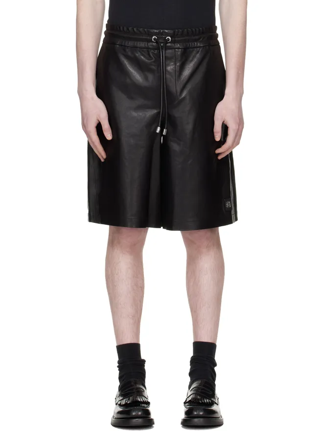 AMIRI AMIRI MA オーバーサイズ レザーショートパンツの商品画像