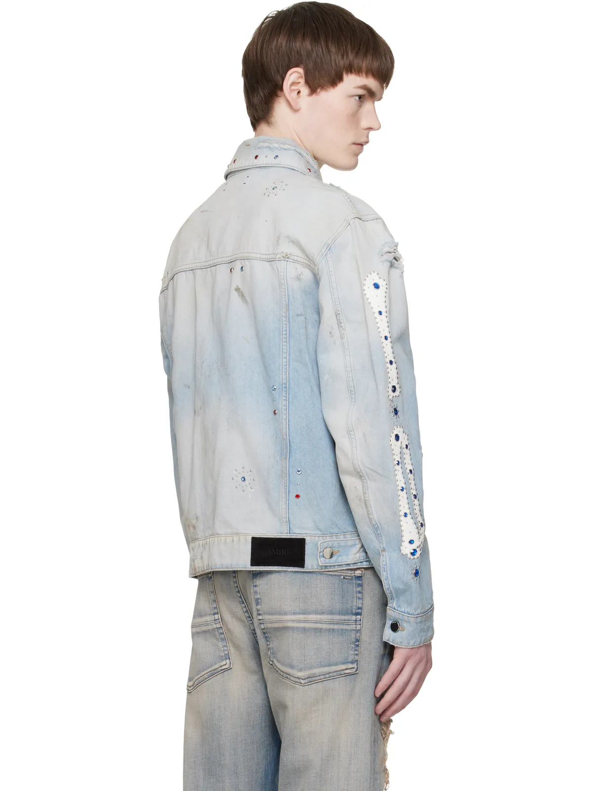 AMIRI Bones Studded デニム トラッカージャケット - 画像3