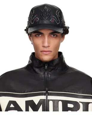 AMIRI MA Stud レザー キャップ - サムネイル1