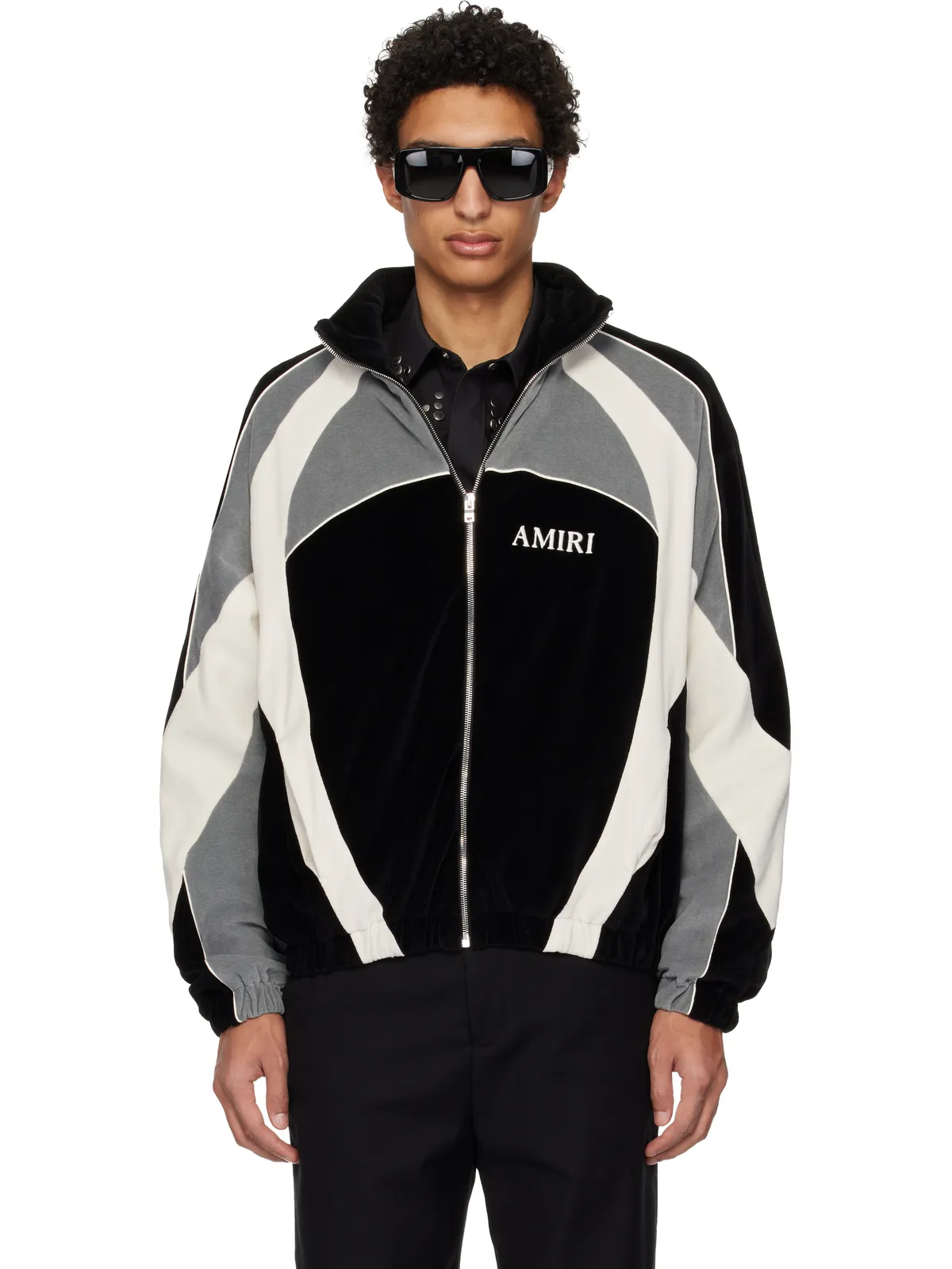AMIRI オーバーサイズ パネル トラックジャケット - 画像1