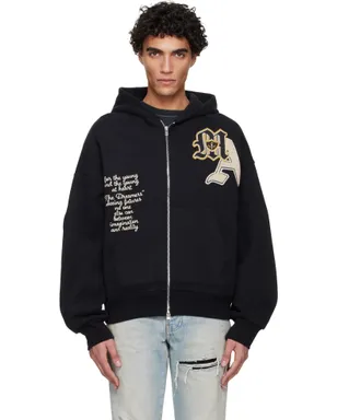 AMIRI Varsity Patch オーバーサイズ ジップフーディ - サムネイル1
