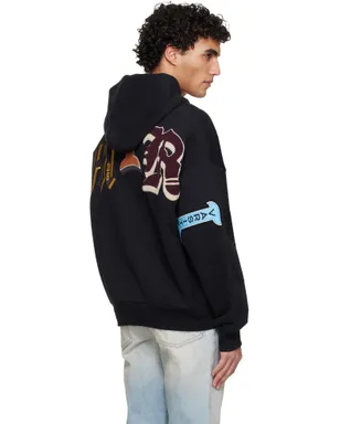 AMIRI Varsity Patch オーバーサイズ ジップフーディ - サムネイル3
