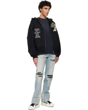 AMIRI Varsity Patch オーバーサイズ ジップフーディ - サムネイル4