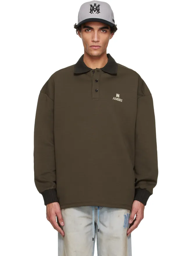 AMIRI AMIRI MA オーバーサイズ 長袖ポロシャツの商品画像