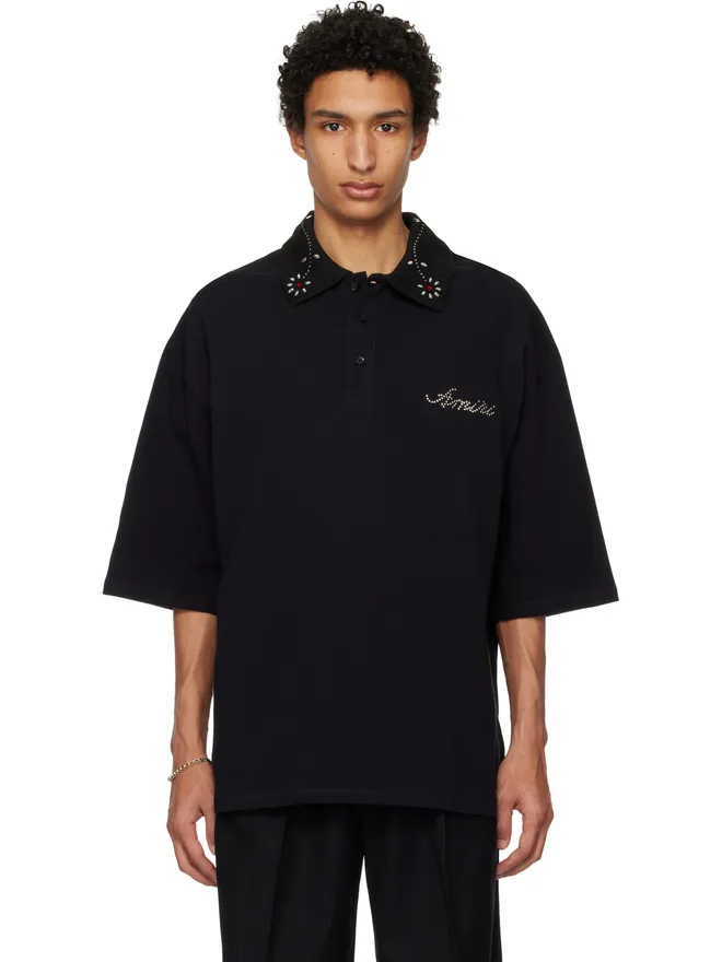 AMIRI AMIRI Stud Collar オーバーサイズ ポロシャツの商品画像