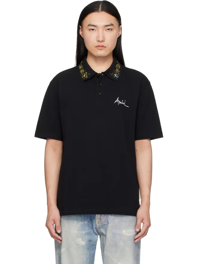 AMIRI AMIRI 'AMIRI' Floral Collar ポロシャツの商品画像