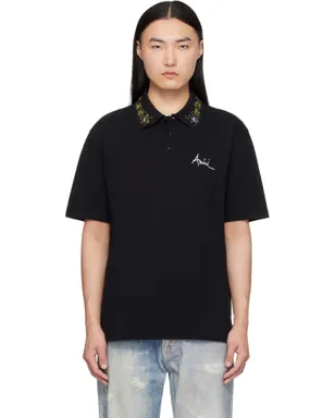 AMIRI 'AMIRI' Floral Collar ポロシャツ - サムネイル1