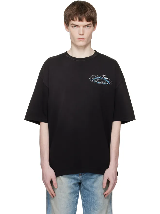 AMIRI AMIRI Crystal 'Chateau' Script オーバーサイズ Tシャツの商品画像